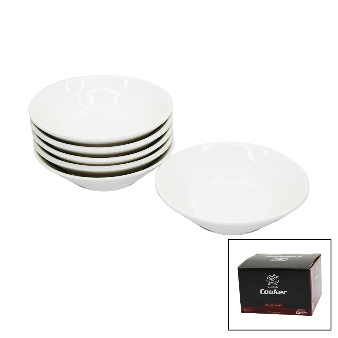 CKR-4144 6 PARÇA  PORSELEN ÇAY TABAK