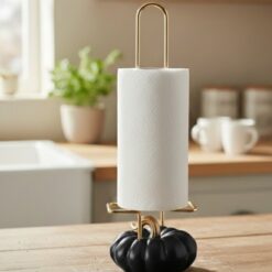 DEKORATİF SİYAH KABAKLI HAVLULUK 34X12 CM