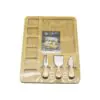 DİKDÖRTGEN  6+1 BÖLMELİ   MDF  KAHVALTI PEYNİR SUNUM PANOSU 3 BIÇAK=AHŞAP SAP 30X39.5CM