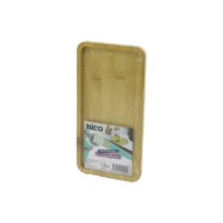 DİKDÖRTGEN AHŞAP BAMBU YAĞDANLIK ALTLIK MİNİ TEPSİ 12 X 23.4 X 0.8CM