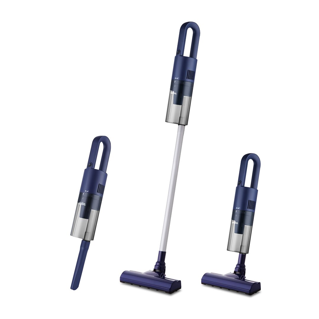 DİKEY MAVİ ELEKTRİKLİ SÜPÜRGE 500W 90° BAŞLIK - 1.5LT TOZ HAZNE - ÇİFT FİLTRE SVC-8628