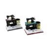 DİKİŞ MAKİNE VİNTAGE DEKORATİF BİBLO - RENKLİ KALEMLİK 12X13.5X9CM REÇİNE