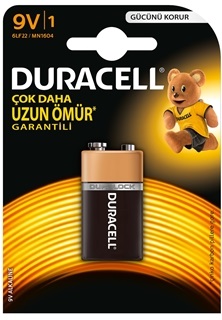 DURACELL 9V PİL TEKLİ