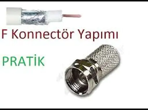 EF VİDA 50 PARÇA  UYDU KONNEKTÖR RG-6-F