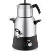 ELEKTRİKLİ SEMAVER MUSLUKLUÇAY MAKİNESİ ÇAYCI ÇELİK SU KAZANI=3LT - ÇELİK DEMLİK=1.1LT 1000W STM-5817