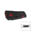 EVEREST KB-G7-ARMOR  USB KABLOLU  OYUNCU KLAVYE  RENKLİ OYUN TUŞLARI - MULTİMEDYA TUŞLARI   150CM