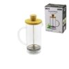FRENCH PRESS BAMBU KAPAK 350ML CAM BİTKİ SÜZGEÇİ