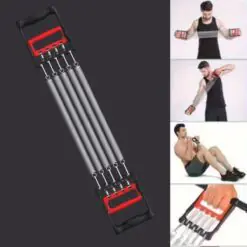 Göğüs Genişletme ve Kuvvet Egzersiz Aleti – 5 Yaylı 5 Kademeli Ayarlanabilir Fitness ve Kuvvet Antrenmanı Ekipmanı