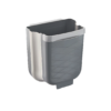 GRİ KATLANABİLİR MUTFAK ÇÖP KOVASI 6LT