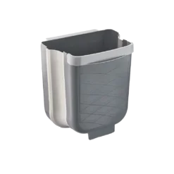 GRİ KATLANABİLİR MUTFAK ÇÖP KOVASI 6LT