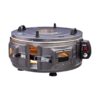 GROSS YUVARLAK DAVUL FIRIN STANDART AYARLANABİLİR TERMOSTAT = 50°C-320°C 1300W - 53CM ALÜMİNYUM TEPSİ ÖN - ÜST GÖZETLEME CAMI