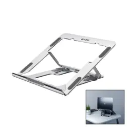 GÜMÜŞ 6 AÇILI KATLANABİLİR LAPTOP STAND ALÜMİNYUM
