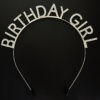Gümüş Kristal Taşlı Birthday Girl Doğum Günü Tacı İthal Ürün A Kalite 17x16 cm