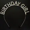 Gümüş Kristal Taşlı Birthday Girl Doğum Günü Tacı İthal Ürün A Kalite 17x16 cm