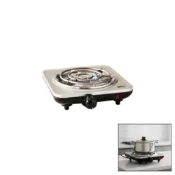 GÜMÜŞ TEK GÖZLÜ ELEKTRİKLİ OCAK 1000W 5 FARKLI AYARLANABİLİR ISI KONTORL KAYMAZ AYAK HIZLI ISINAN TAŞ  SCO-5065