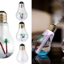 Hava Nemlendirici Ampul Görünümlü Hazneli Buhar Makinesi 400 ml.