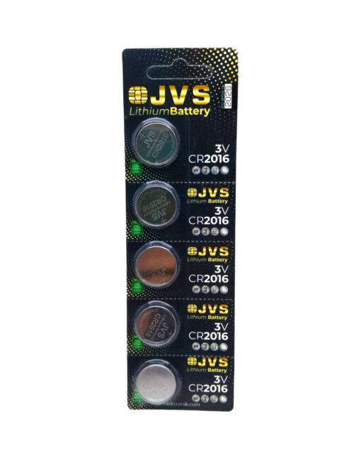 JVS CR2016 3V PARA PİLİ 5Lİ KART