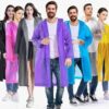 Kadın Erkek Yağmurluk Kapüşonlu Çıtçıtlı Eva Raincoat