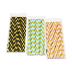 25 ADET KAĞIT KOKTEYL PİPET