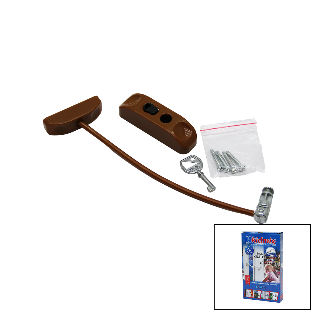 KAHVERENGİ HALATLI ANAHTARLI EMNYET KİLİT