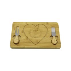 KALPLİ BIÇAK SAĞ-SOLAHŞAP BAMBU KAHVALTI PEYNİR SUNUM PANO2 BIÇAK=AHŞAP SAP19X29CM-1.5CM