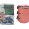 KOYU PEMBE 3LÜ SEFER TASI SAKLAMA KABI 1.8LT