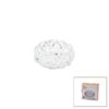 KÜÇÜK CAM - DIAMOND KRİSTAL ŞEKİL YUVARLAK KÜLLÜK ÇAP: 11.2CM - D: 4.4CM