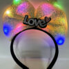 Led Işıklı 3 Farklı Fonksiyonda Yanan Gümüş Love Yazılı Sarı Fiyonk Taç 20X17 cm