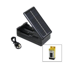 LI-ION CHARGER MS-TYN82  SOLAR - GÜNEŞ ENERJİLİ   2Lİ   PİL ŞARJ  ALETİ  1200mA