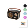 M4 PORTABLE WİRELESS HOPARLÖR - SPEAKER IŞIKLI USB ŞARJLI RENKLİ KASA - BRONZ ÇERÇEVEUSB - DC 5V - TF
