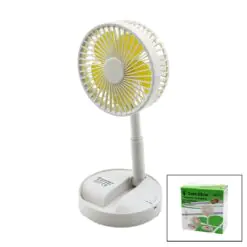 MASA ÜSTÜ VANTİLATÖR USB ŞARJIL KATLANIR FAN=13.6CM - UZAYAN AYAK=11-16CM 180 DERECE TELEFONLUKLU GS-275