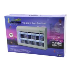 MASTER MTR-2X15Y  YAPIŞKANLI  SİNEK ÖLDÜRÜCÜ CIZ CİHAZI MAKİNE 30W 2PCS LED FLORESAN 100M2 ETKİLİ 47.5X9.5X29CM