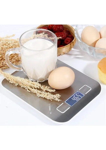 Metal Dijital Mutfak Terazisi Hassas Tartı 5 Kg Crown