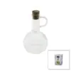 MİNİ CAM YAĞDANLIK ÇİZGİLİ DESEN 300ML AHŞAP BAMBU MANTAR TIPA