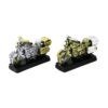 MOTOR VİNTAGE DEKORATİF BİBLO - RENKLİ 6.5X8CM REÇİNE