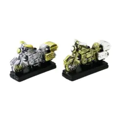 MOTOR VİNTAGE DEKORATİF BİBLO - RENKLİ 6.5X8CM REÇİNE