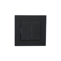 MUTLUSAN RİTA-2220 402 0284 POŞETLİ SİYAH - KOMÜTATÖR - 2Lİ ANAHTAR PRİZ VİDALI - ÇERÇEVELİ