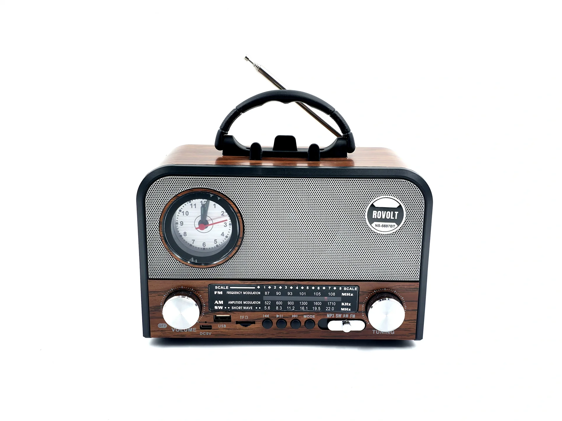 Nns NS-6697BT Taşınabilir Bluetooth Nostaljik Radyo