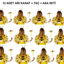 Okul Gösterileri için 12'li Arı Kanadı Seti - Etkinlik Kanatları