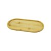 OVAL AHŞAP BAMBU YAĞDANLIK ALTLIK 12X23CM