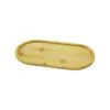 OVAL AHŞAP BAMBU YAĞDANLIK ALTLIK 12X23CM