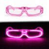 Pembe LED Işıklı Parti Gözlüğü 3 Modlu – Glow - Gece Eğlence Gözlüğü