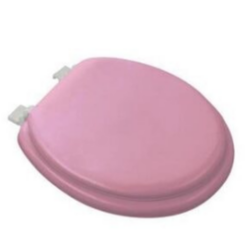 PEMBE YUMUŞAK KLOZET KAPAK BÜYÜK PUF 42x41 cm