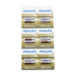 PHILIPS  ALKALİNE İNCE - AAA - 1.5V  PİL  12PCS= 2Lİ X 6