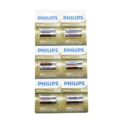 PHILIPS  ALKALİNE İNCE - AAA - 1.5V  PİL  12PCS= 2Lİ X 6
