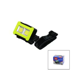PİLLİ 3W COB LED KAFA LAMBASI FENER 3-KADEME IŞIK AYARI - FLAŞÖR  4.5V 150LÜMEN