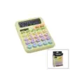 PİLLİ - GÜNEŞ ENERJİLİ DAKTİLO TUŞ MODEL=RENKLİ 12 HANELİ HESAP MAKİNESİ 16X12X2CM 162GR