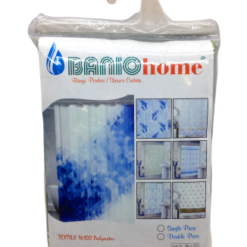 POLYESTER ÇİFT KANAT SU İTİCİ BANYO PERDESİ 90X200CM