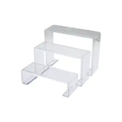 POŞETLİ 3 BOY MERDİVEN TEŞHİR AYAK YÜKSEKLİK: 6-11.5-16.5CM DERiNLİK: 6.5CM EN: 19.5-20.5-21.5CM