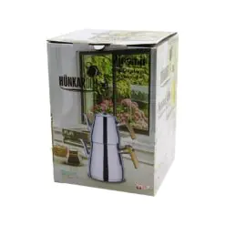 PRAMİT AİLE BOY ÇELİK ÇAYDANLIK SETİ - TAKIMI RENKLİ BAKALİT KULP ÜST DEMLİK: 1.5LT - ALT SULUK: 2.75LT KENDİNDEN SÜZGEÇLİ